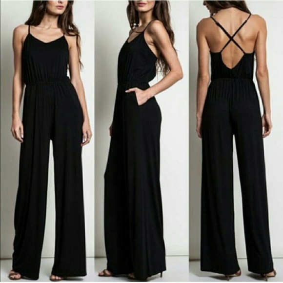 MINX Pants - Solid jumpsuit  - BLACK
